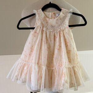 Jason Wu Cream & Pink Baby Toddler Toile Spring Dress 2T